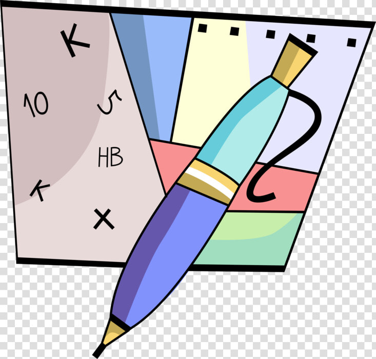 Vector Illustration Of Retractable Ballpoint Pen Writing  HD Png DownloadTransparent PNG