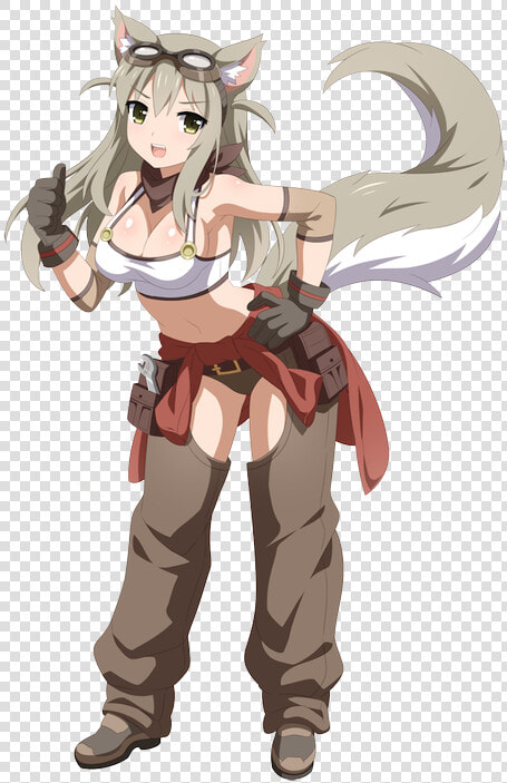 Body Pillow Anime Png   Lily The Fox Mechanic Fanart  Transparent PngTransparent PNG