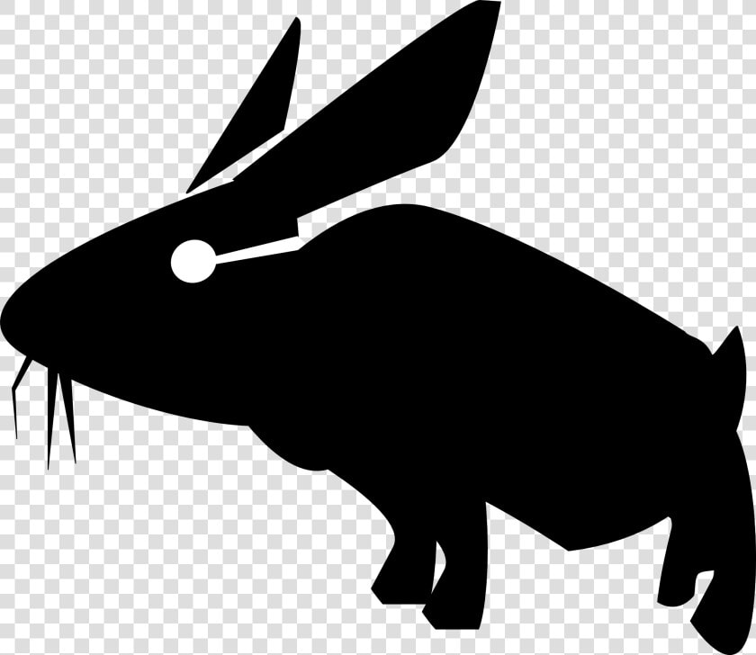 Rabbit  Hare  Bunny  Animal  Mammal  Silhouette   Рыбы Силуэт  HD Png DownloadTransparent PNG