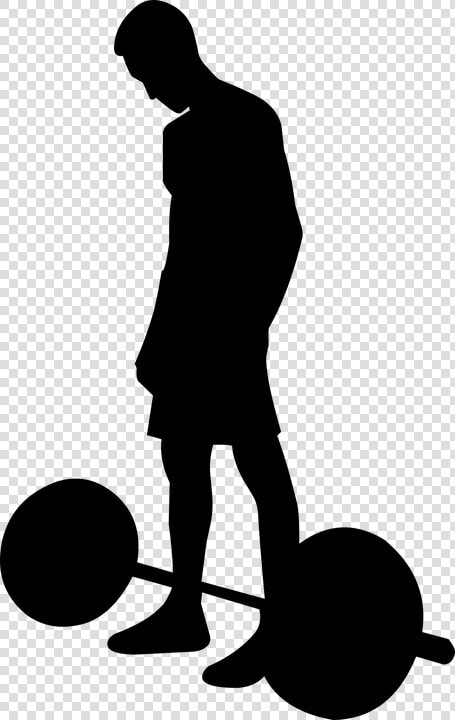 Athlete  Barbell  Bodybuilding  Deadlift  Exercising   Silhueta Atleta Png  Transparent PngTransparent PNG