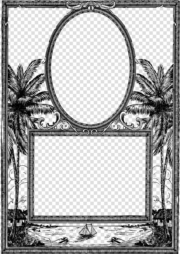 Picture Frames Window Tropical Climate Circle Ellipse   Duel Photo Frame Png  Transparent PngTransparent PNG