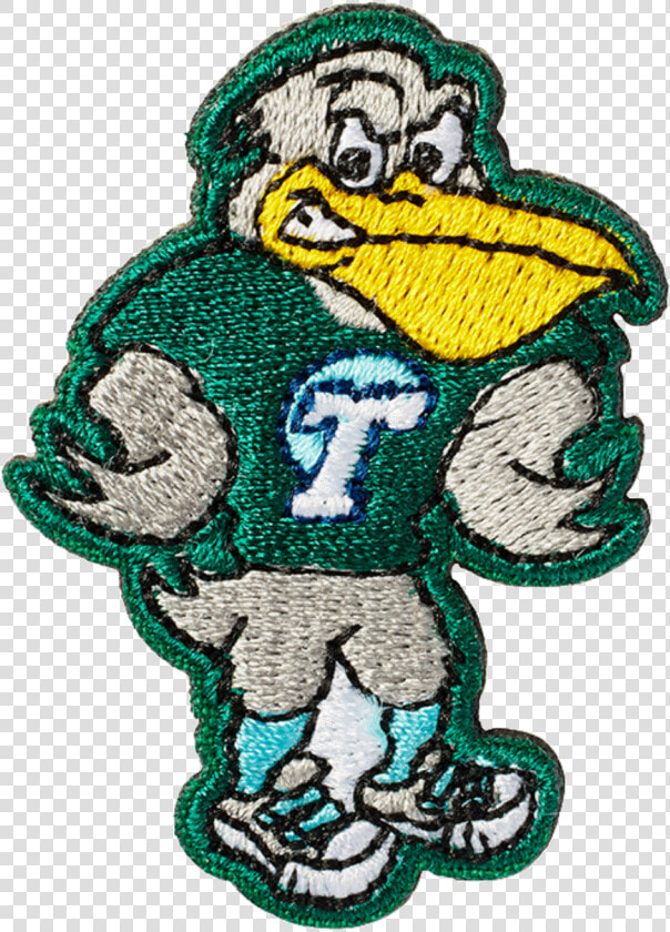 Tulane Pelican Sticker Patch   Cartoon  HD Png DownloadTransparent PNG