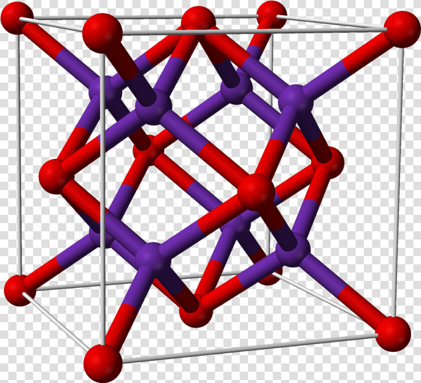 Rubidium Oxide Unit Cell 3d Balls B   Rubidium Oxide Crystal Structure  HD Png DownloadTransparent PNG