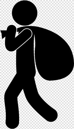 Silhouette Of A Thief  HD Png DownloadTransparent PNG