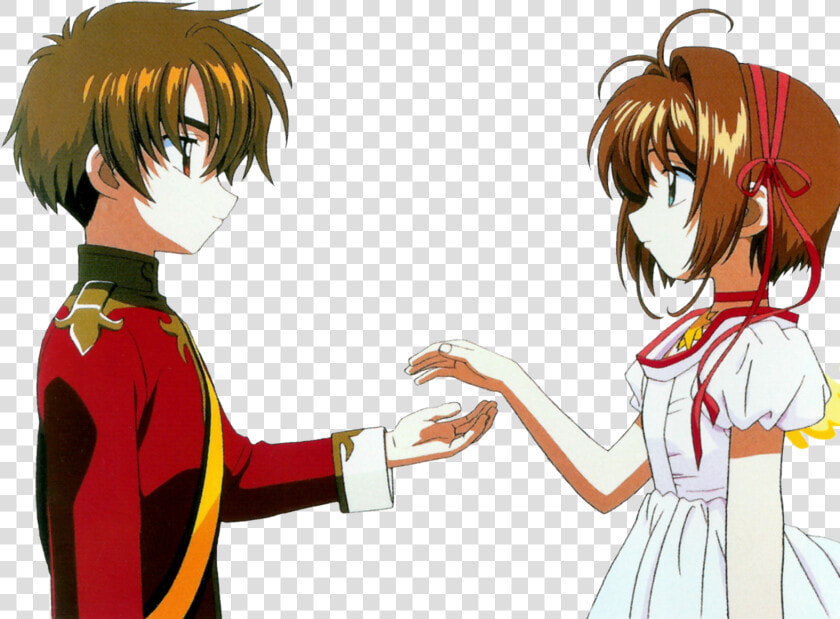 Card Captor Sakura Sakura And Syaoran Pose   Cardcaptor Sakura And Syaoran  HD Png DownloadTransparent PNG