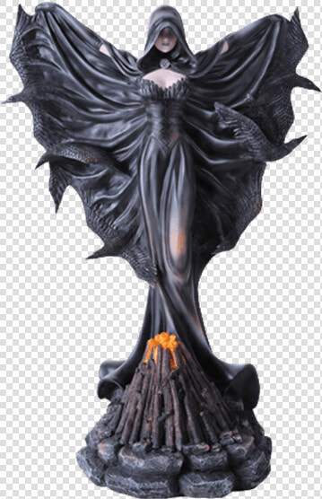 Raven Fire Fairy Statue   Figurine Sorcière  HD Png DownloadTransparent PNG