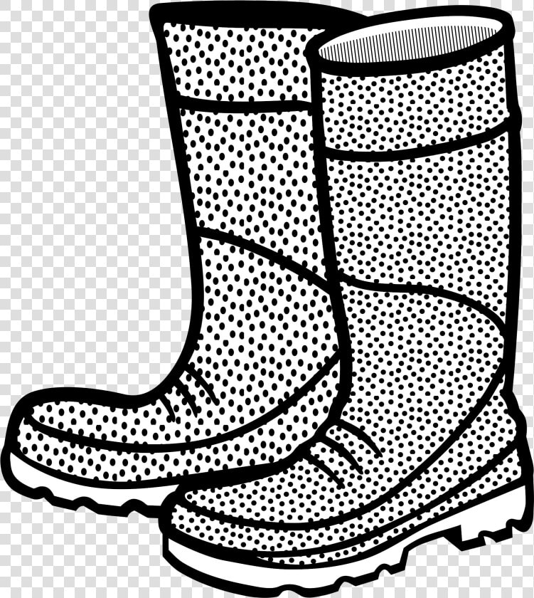 Lineart Clip Arts   Rain Boots Clipart Black And White  HD Png DownloadTransparent PNG