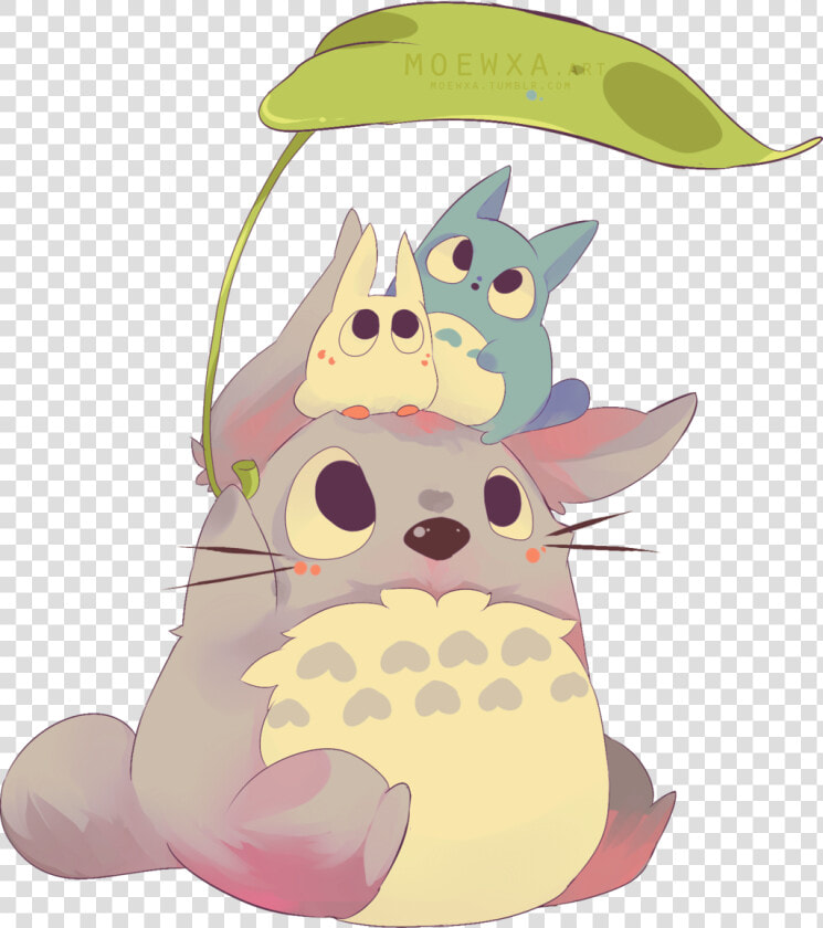 Transparent Totoro Png   Totoro Studio Ghibli Chibi  Png DownloadTransparent PNG