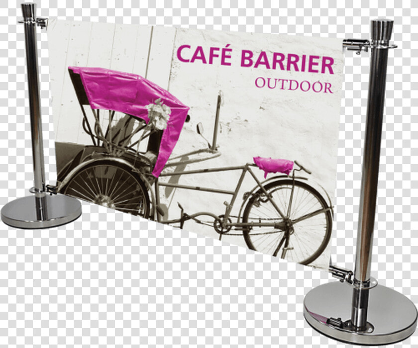 Cafe Barrier Indooroutdoor Banner Stand System Right   Indoor Barrier  HD Png DownloadTransparent PNG