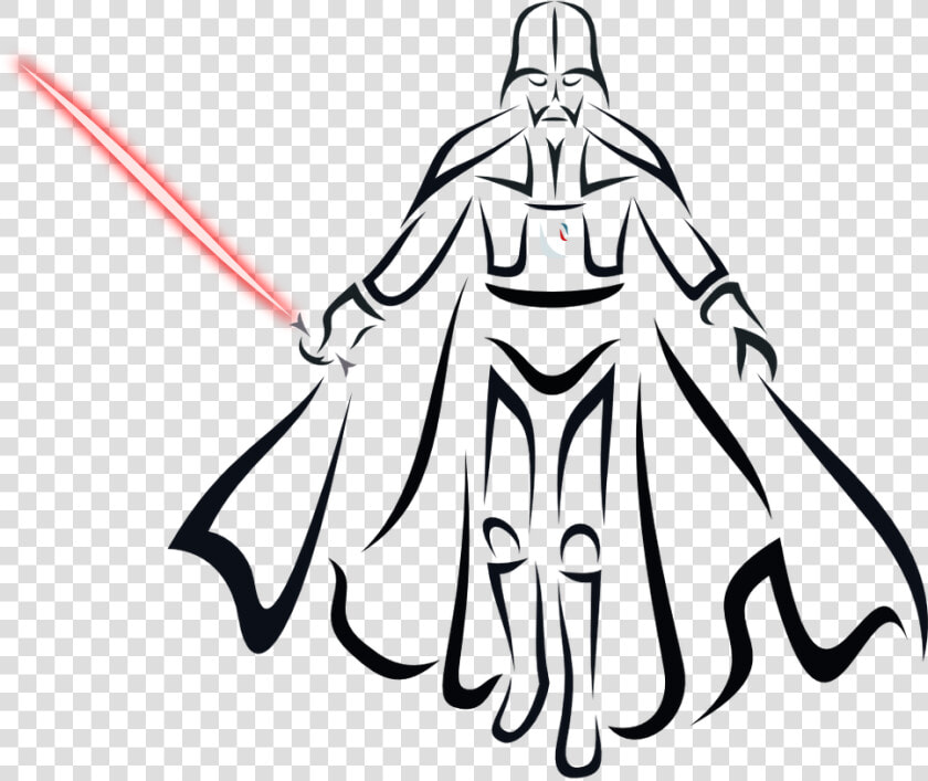 968 X 826 4   Darth Vader Line Art  HD Png DownloadTransparent PNG