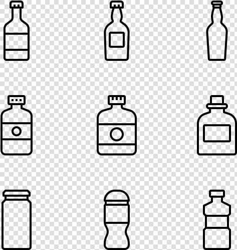 Bottle And Containers   Water Bottle Vector Icon  HD Png DownloadTransparent PNG