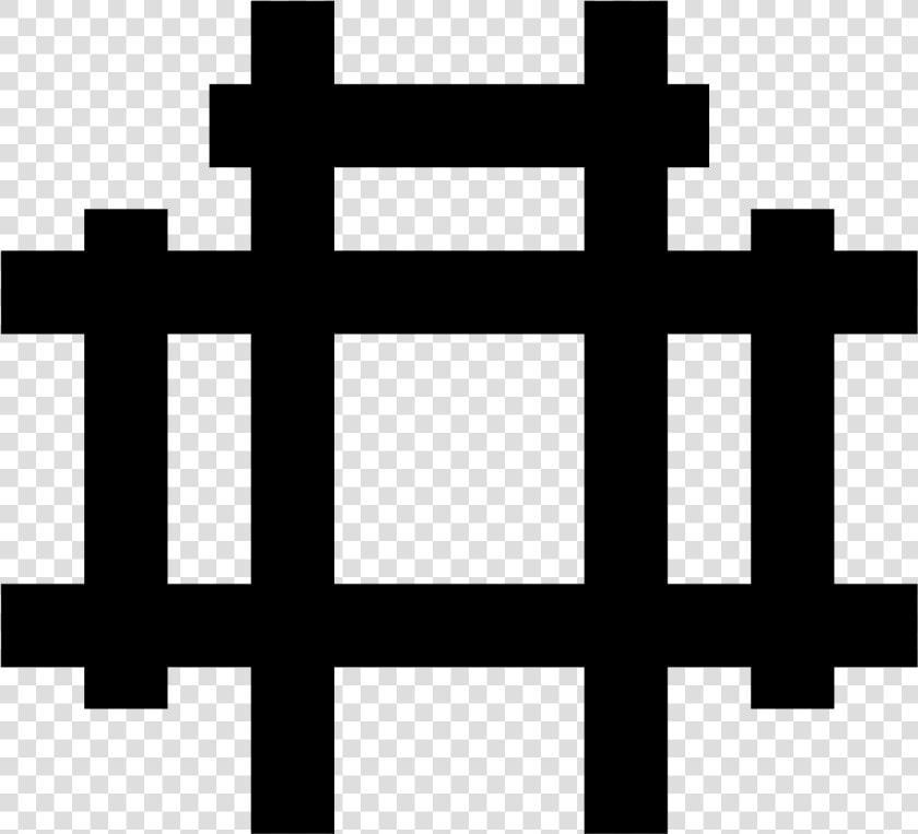 Train Tracks Icon   Cross  HD Png DownloadTransparent PNG