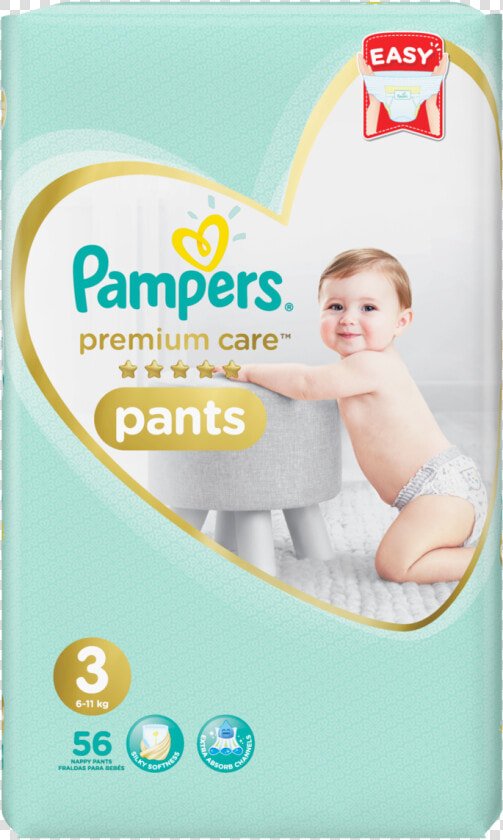 Pampers Premium Care Pants Diapers  Size 3  Midi  6 11   Pampers Premium Care Medium  HD Png DownloadTransparent PNG