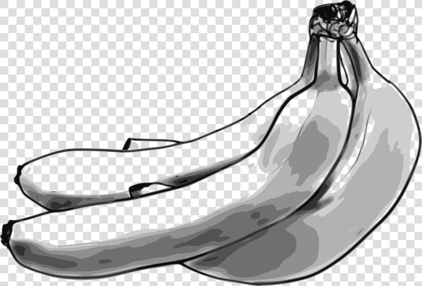 Monochrome Photography jaw drawing   Drawing Banana Black And White  HD Png DownloadTransparent PNG