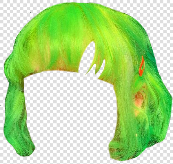  green  neon  hair  cute  aesthetic  png  pngs  moodboard   Neon Green Aesthetic Png  Transparent PngTransparent PNG