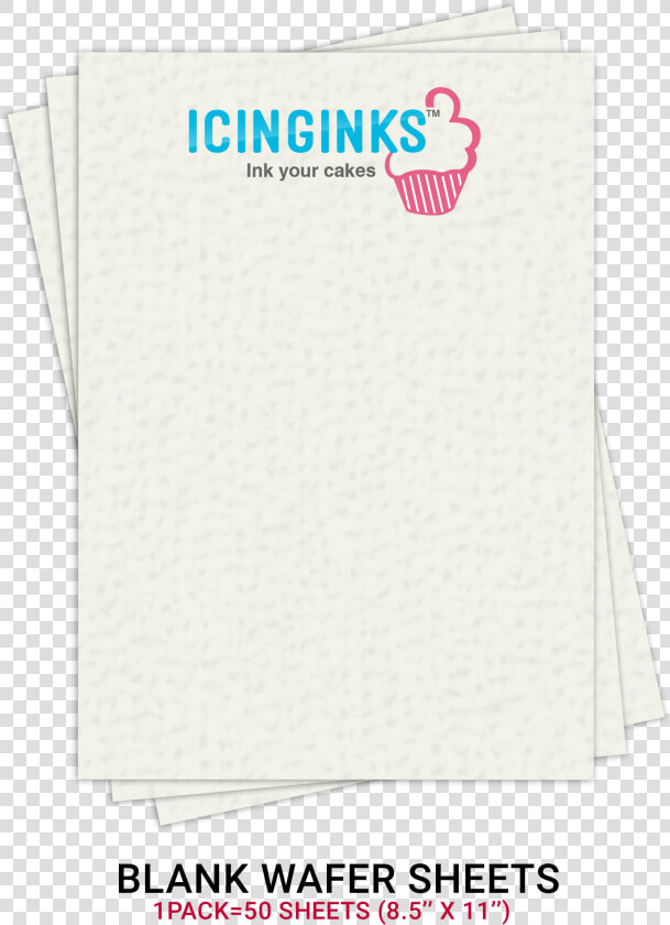 Icinginks™ Prime Blank Edible Wafer Sheets Pack A4   Rice Paper Edible Printing  HD Png DownloadTransparent PNG