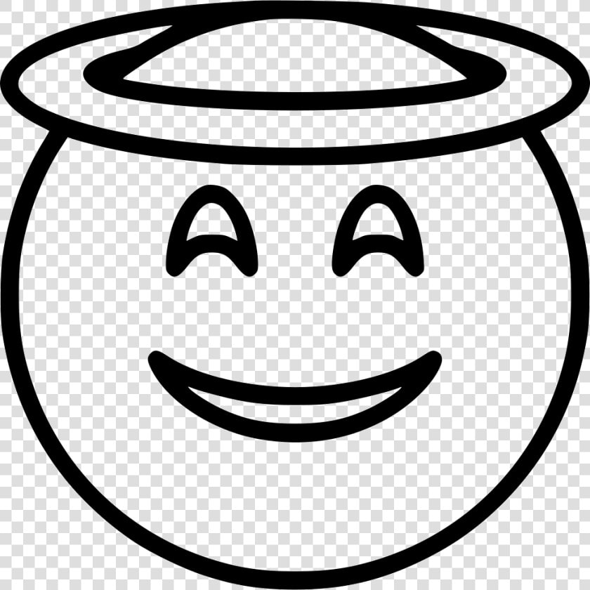 Smiling With Halo   Transparent Delicious Icon Png  Png DownloadTransparent PNG