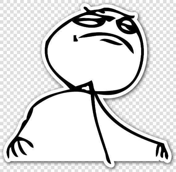 Rage Face Guy Wtf Sticker   Troll Face Close Enough  HD Png DownloadTransparent PNG