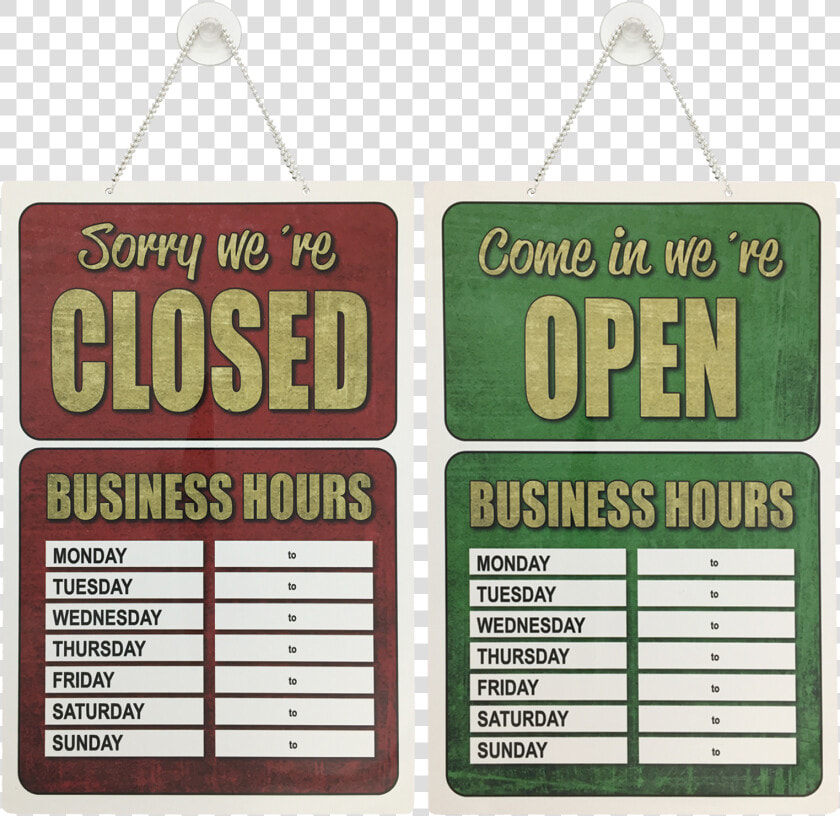 Shop Business Hours Open And Closed Window Hanging   London Waterloo Station  HD Png DownloadTransparent PNG