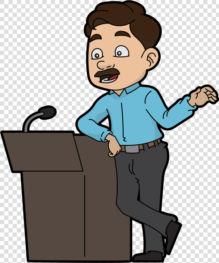 File Confident Cartoon Male   Speaker Person Clipart Png  Transparent PngTransparent PNG