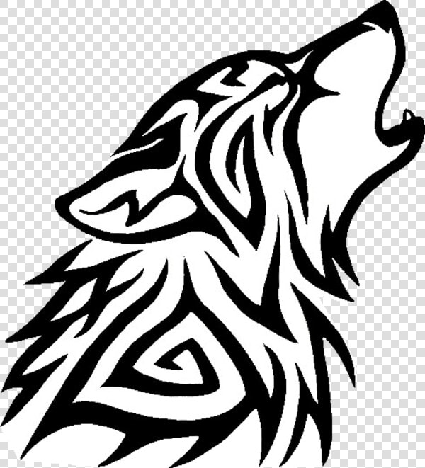 Tribal Wolf Png   Tribal Wolf Head Howling  Transparent PngTransparent PNG