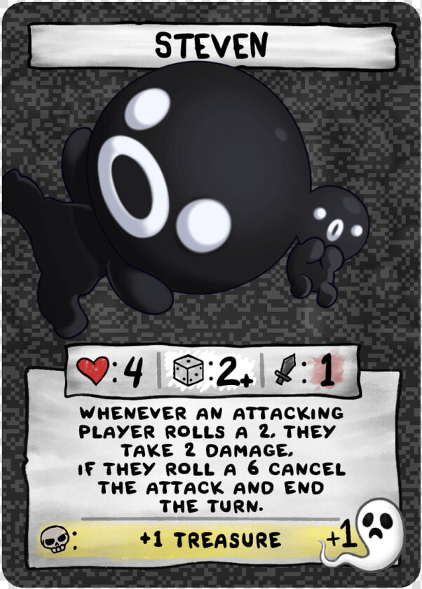 Steven   Binding Of Isaac Four Souls All Cards  HD Png DownloadTransparent PNG