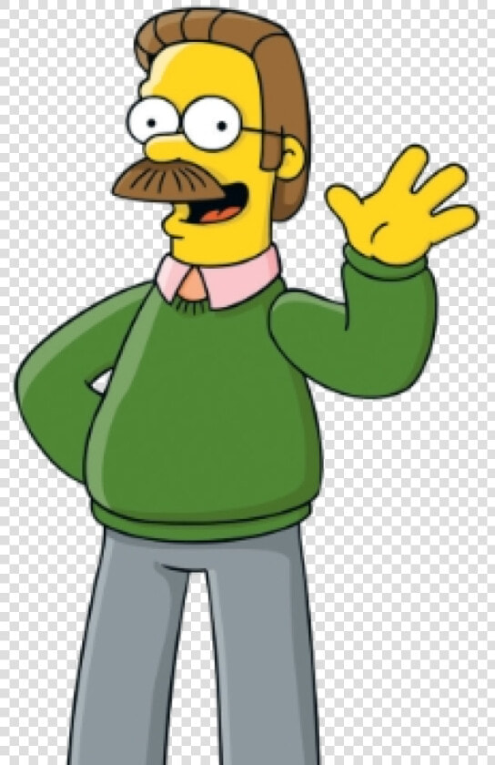 The Simpsons Character Ned Flanders  HD Png DownloadTransparent PNG