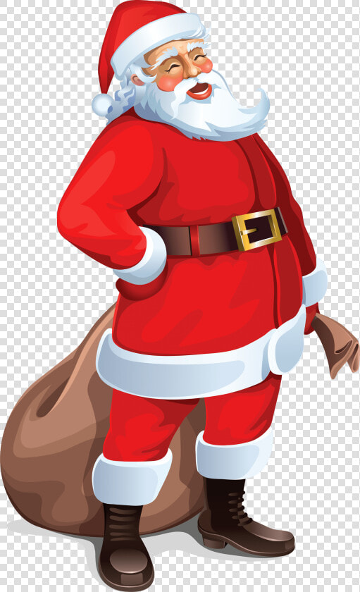 Santa Claus Brown Bag   Santa Claus Images Hd Png  Transparent PngTransparent PNG