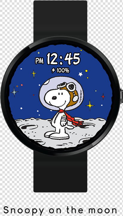 Snoopy On The Moon   Snoopy Digital Watch  HD Png DownloadTransparent PNG