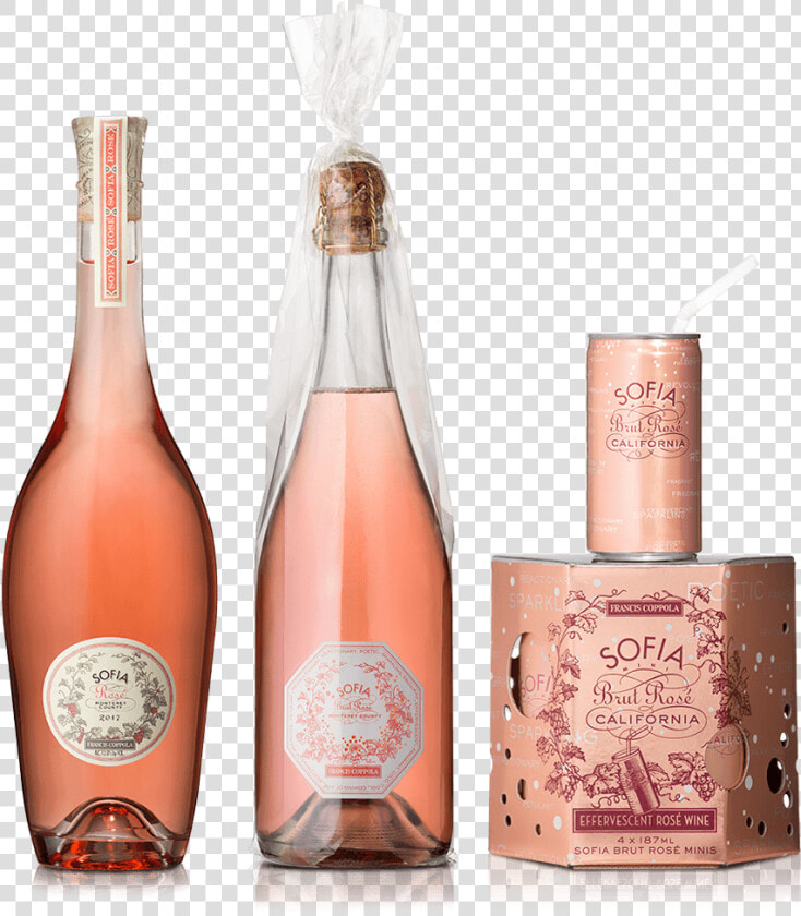 Sofia Rosé Collection Product Shot   Sofia Coppola Wine  HD Png DownloadTransparent PNG