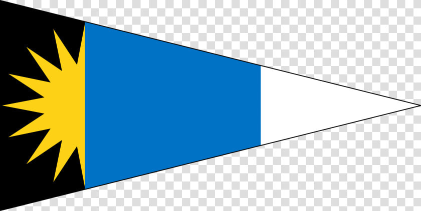 Oca Pennant Flag For Antigua And Barbuda  HD Png DownloadTransparent PNG