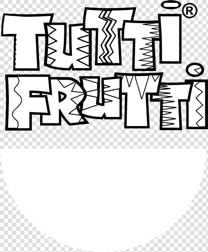 Tutti Frutti Logo Black And White   Scrapbooking  HD Png DownloadTransparent PNG