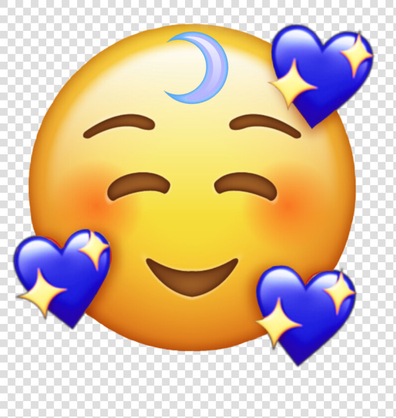  freetoedit  emojisticker  emoji  heart  blue  hearts   Transparent Transparent Background Emoji Png  Png DownloadTransparent PNG