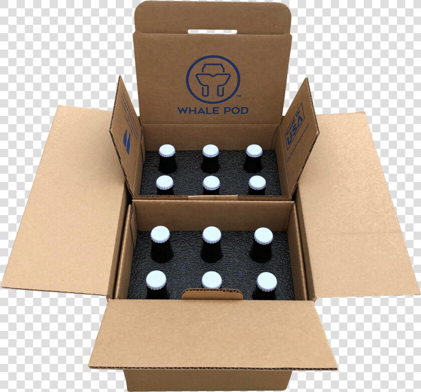 Beer Bottle Shipping Boxes   Box  HD Png DownloadTransparent PNG