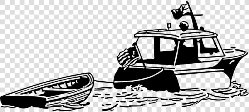 Boat Pulling Another Boat  HD Png DownloadTransparent PNG