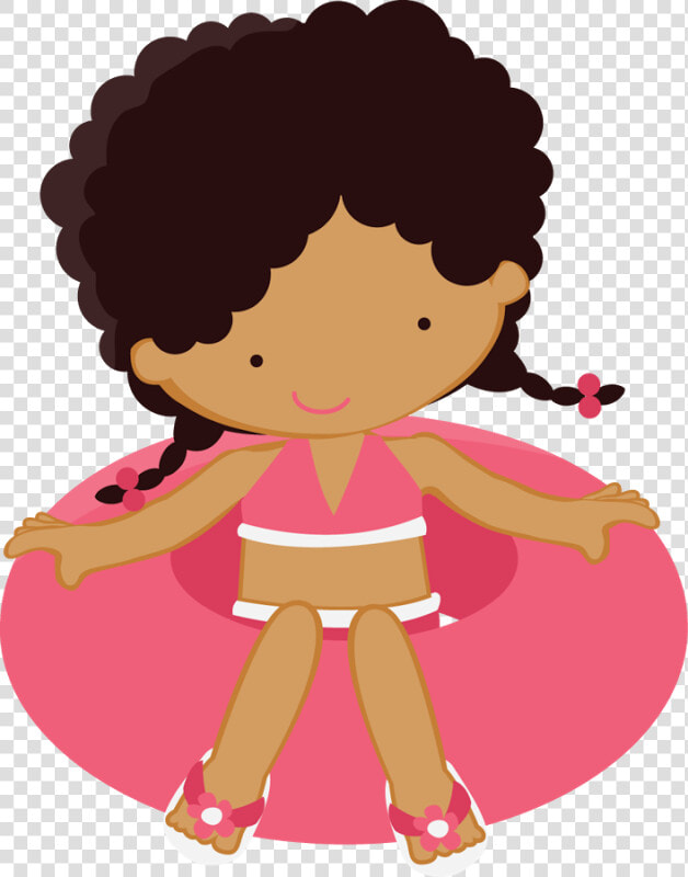 Transparent Happy Summer Clipart   Niñas Animadas En Piscina  HD Png DownloadTransparent PNG