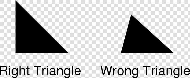 Right And Wrong Triangles   Right Triangle Wrong Triangle  HD Png DownloadTransparent PNG