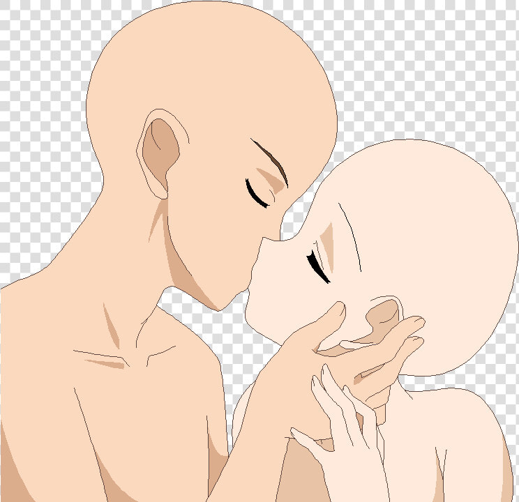 Drawing Kisses Boyfriend Huge Freebie Download For   Anime People Kissing Base  HD Png DownloadTransparent PNG