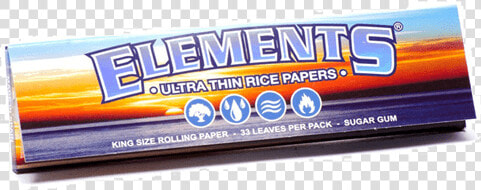 Elements King Size Rolling Papers  HD Png DownloadTransparent PNG