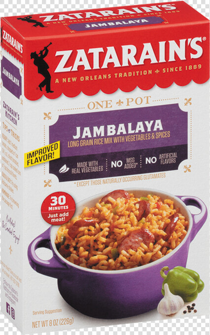 Zatarain S® Jambalaya Mix  Original   Zatarain  39 s Red Beans And Rice  HD Png DownloadTransparent PNG