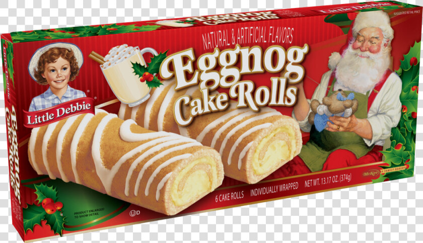 Little Debbie Eggnog Cake Rolls  HD Png DownloadTransparent PNG