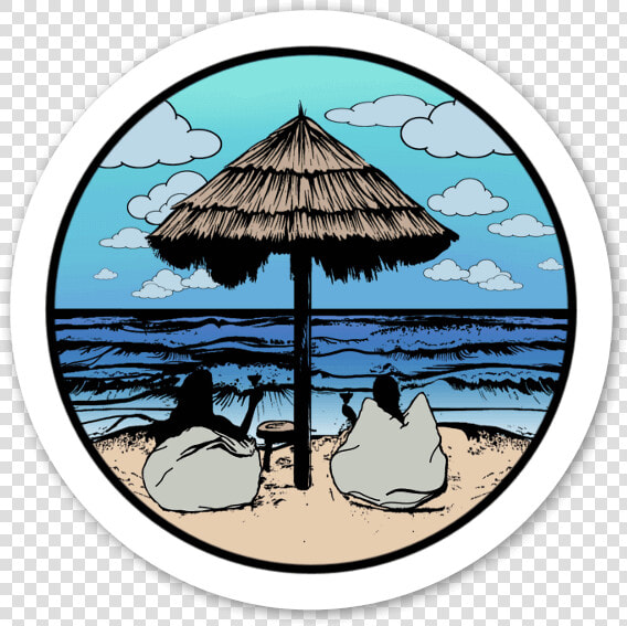 Drinks By The Ocean Sticker   Ocean Sticker Png  Transparent PngTransparent PNG