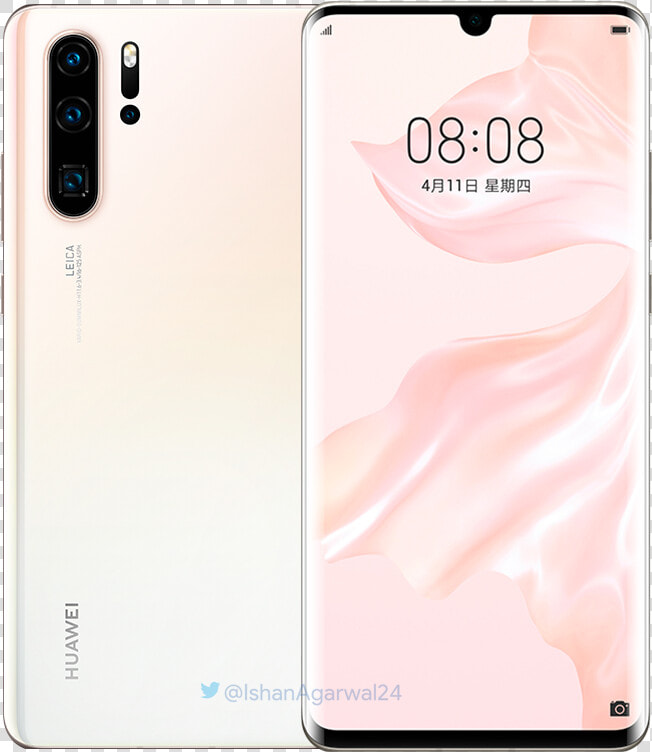 Huawei P30 Pearl White  HD Png DownloadTransparent PNG