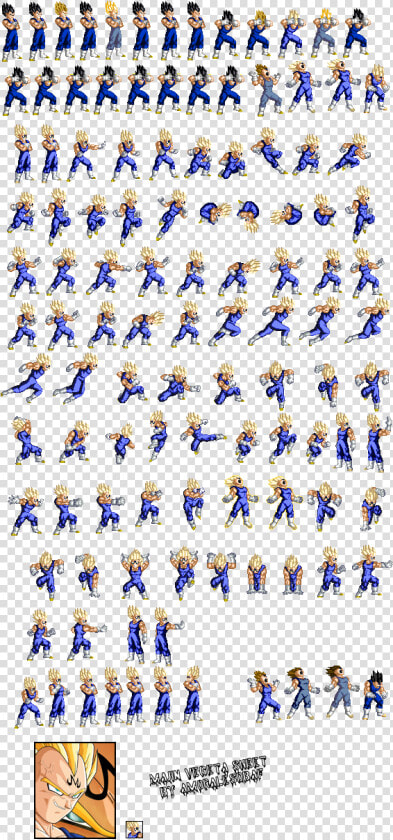 Transparent Sprites Vegeta   Vegeta Sprite Transparent  HD Png DownloadTransparent PNG