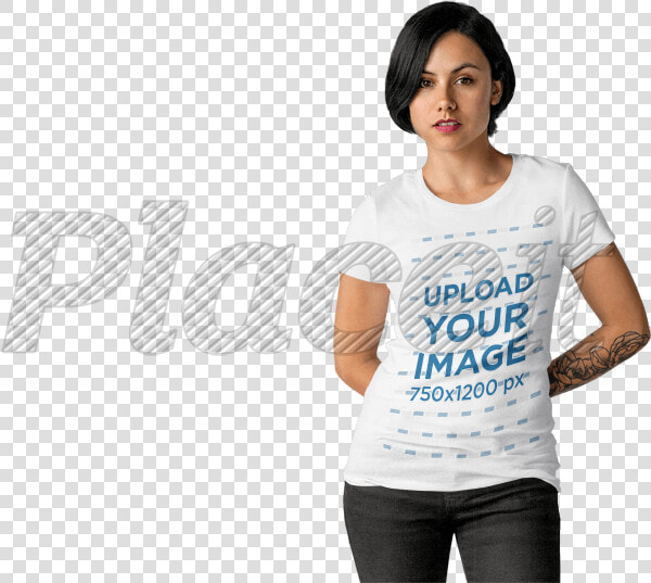 Transparent Tshirt Woman   Women With Tee Shirt Png  Png DownloadTransparent PNG