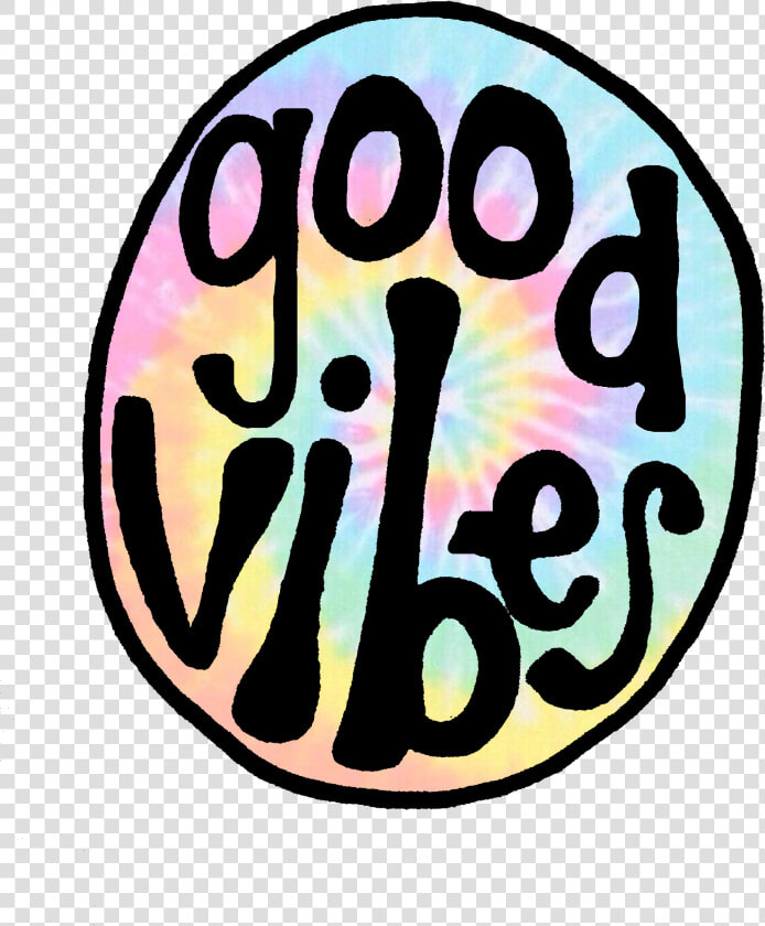 Groovy Tie Dye Good Vibes Circle Clipart   Png Download   Transparent Good Vibes Logo  Png DownloadTransparent PNG