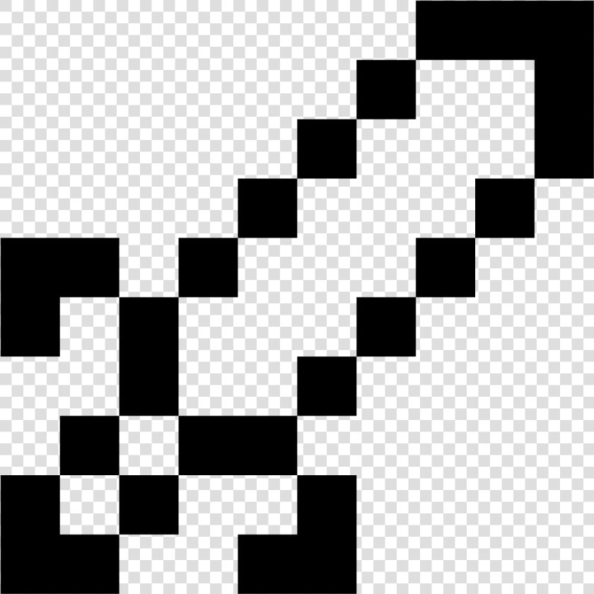 Epée Minecraft Icon   Minecraft Black And White Clipart  HD Png DownloadTransparent PNG