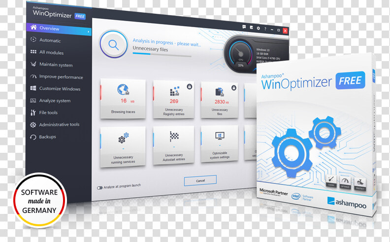 Ashampoo Winoptimizer 17  HD Png DownloadTransparent PNG