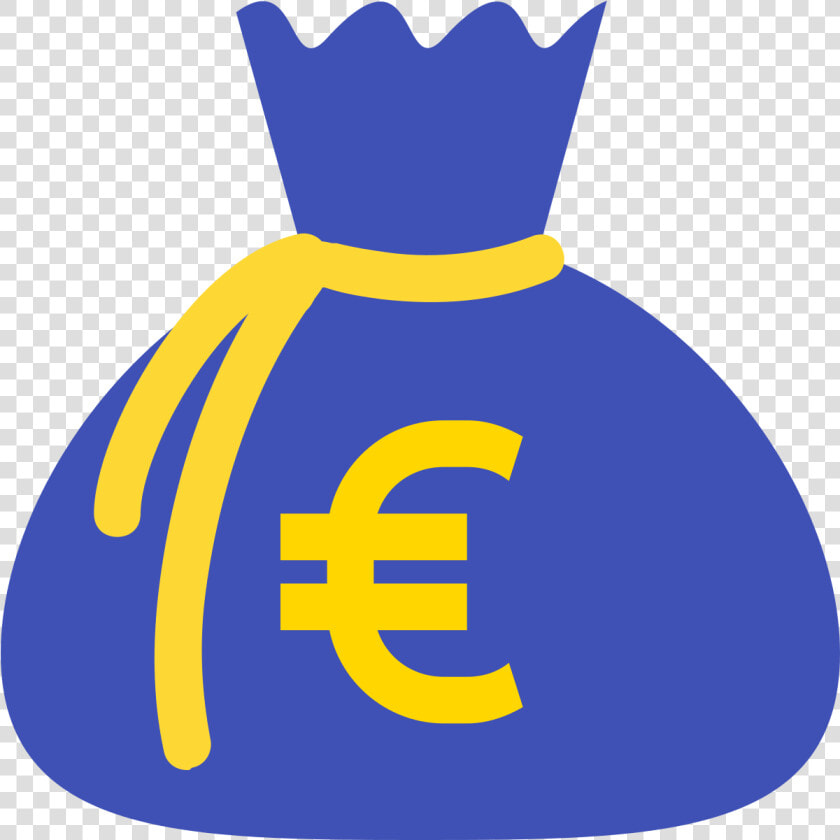 See Here Money Bag Clipart Black And White   Bag Of Money Euro Clipart  HD Png DownloadTransparent PNG