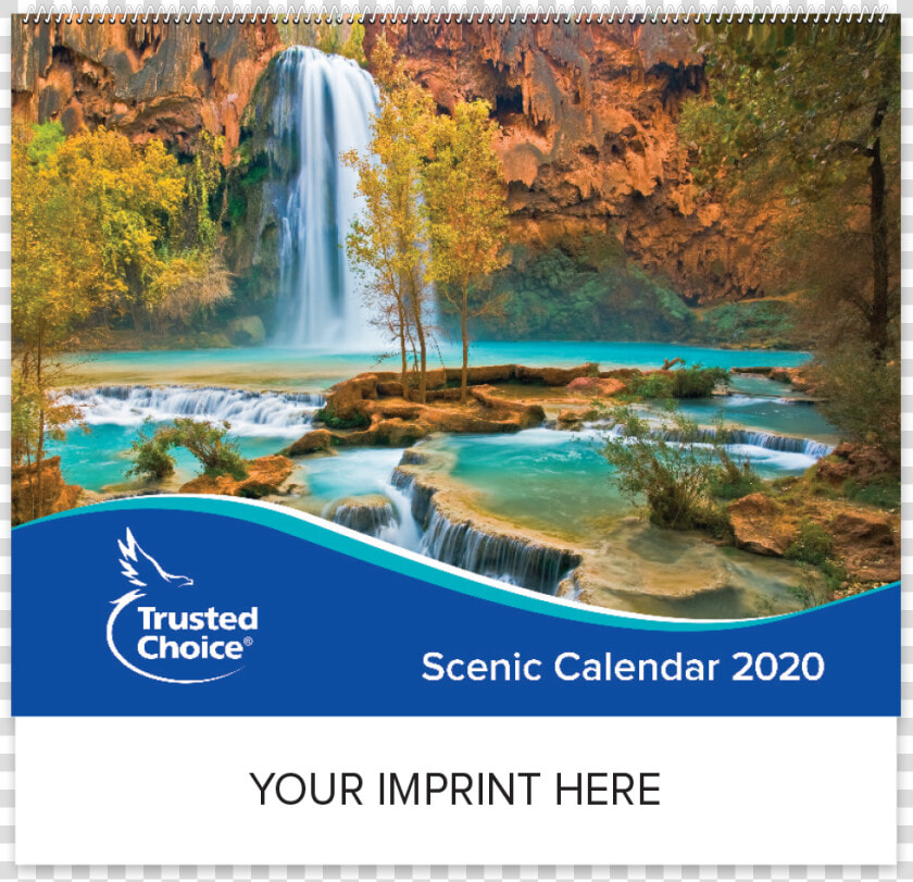 Picture Of Trusted Choice® Custom Scenic Wall Calendar   Beautiful Natural Background  HD Png DownloadTransparent PNG